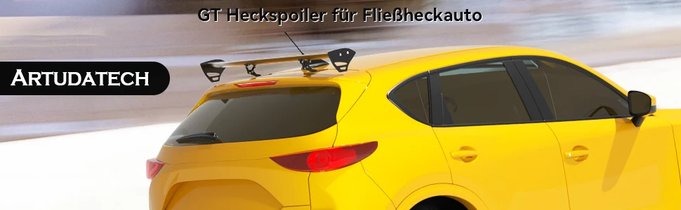 Universal Hatch justerbar aluminium GT Bakre stamvinge racing spoiler silver 15# generisk