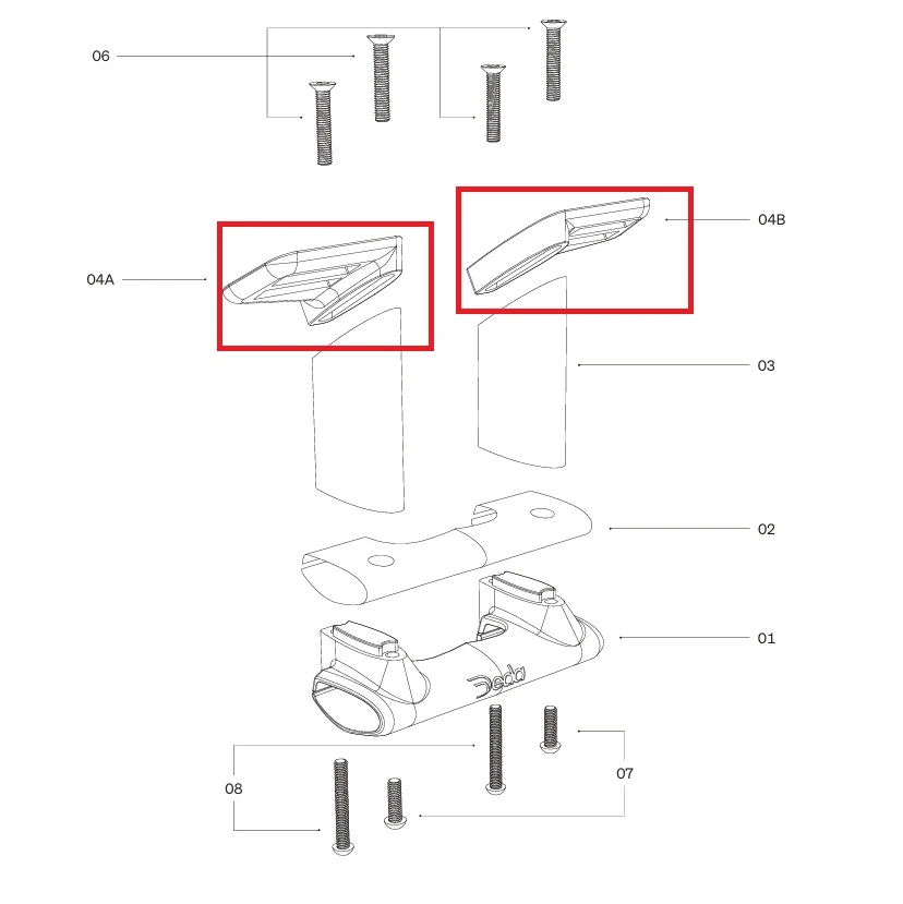 DEDA monteringsplattor för TT314-fäste