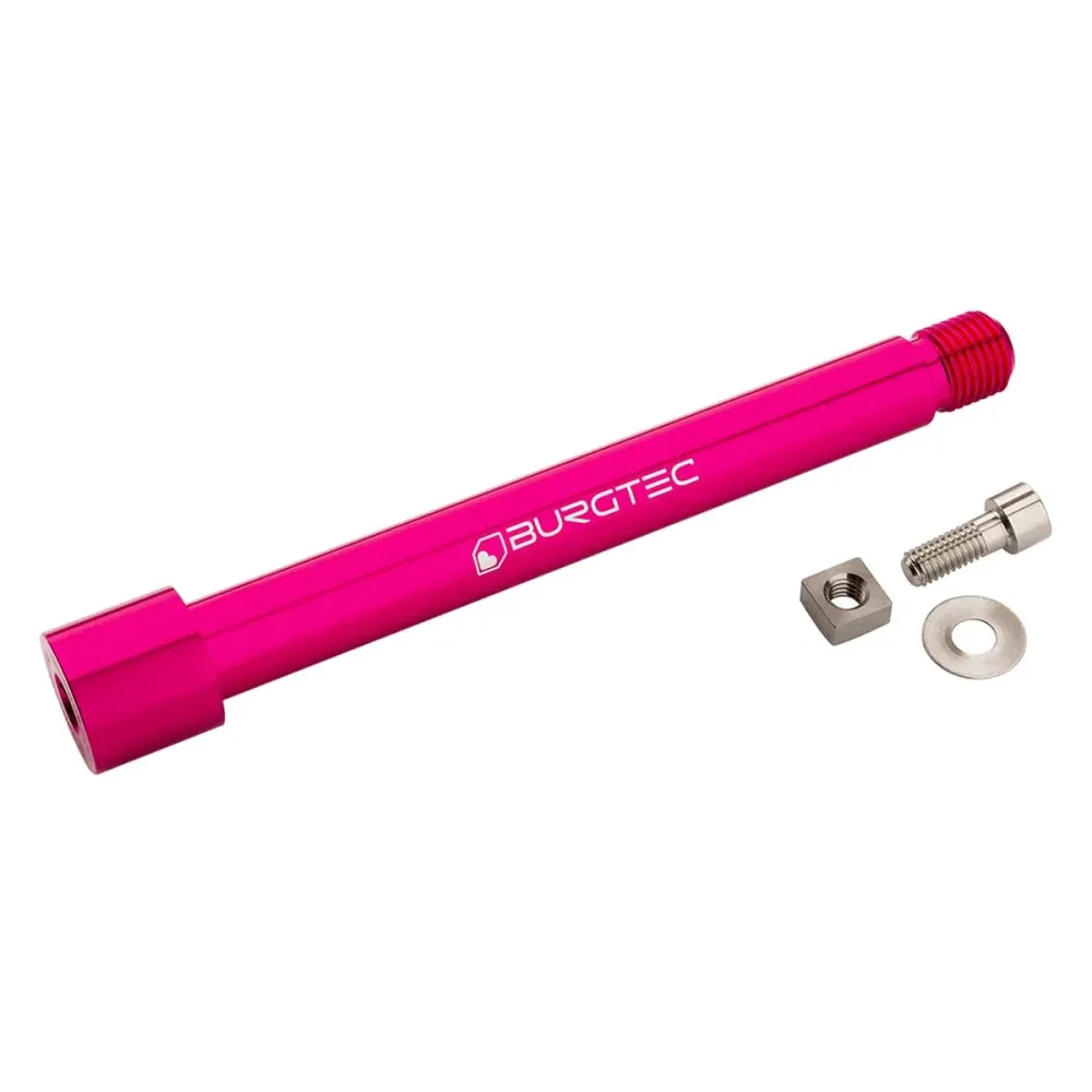 BURGTEC Framhjulsaxel för FOX-gaffel 15x110 mm Boost KaboltX 2021 Rosa