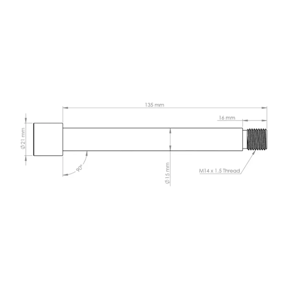 BURGTEC Framhjulsaxel för FOX-gaffel 15x110 mm Boost KaboltX 2021 Silver