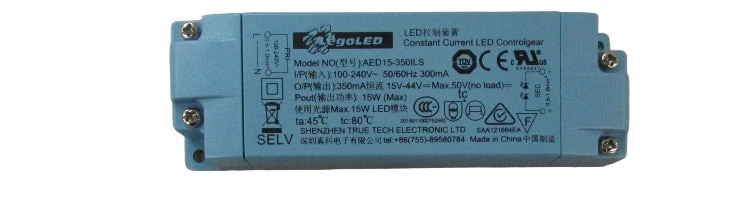 Kone LED-transformator AED15350ILS 15–44 VDC 350 mA 15 W KM51039866