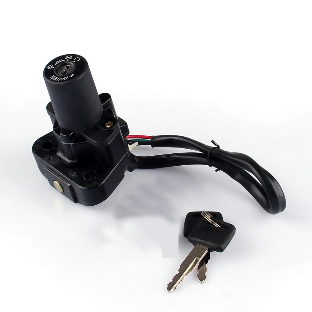 Ignition Switch Lock Keys för YZF R1 2002-2003 R1 2009-2011 FZ6 R6S R6 2003-2011 Generisk