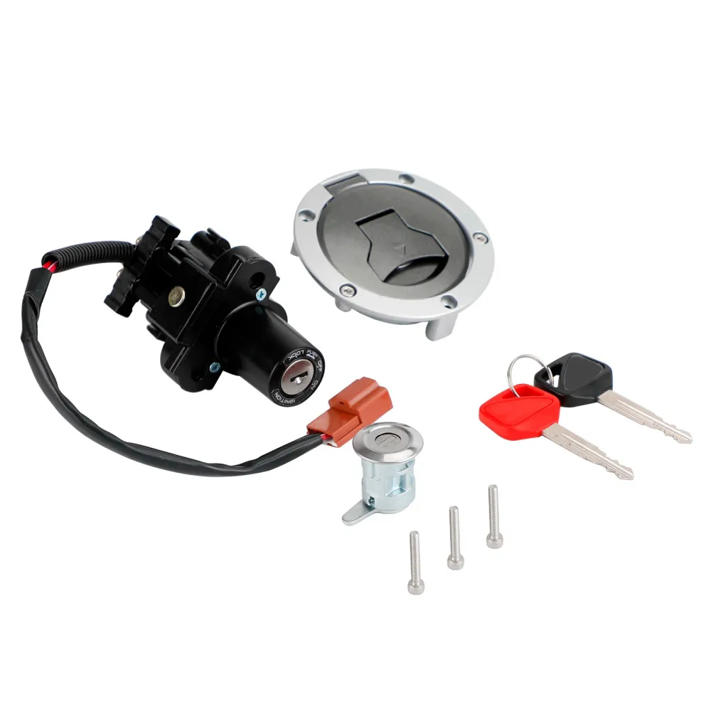 Lock Set Key Switch passar Honda CB500F CBR500R 2018-2023 Tändstolens bränslelock