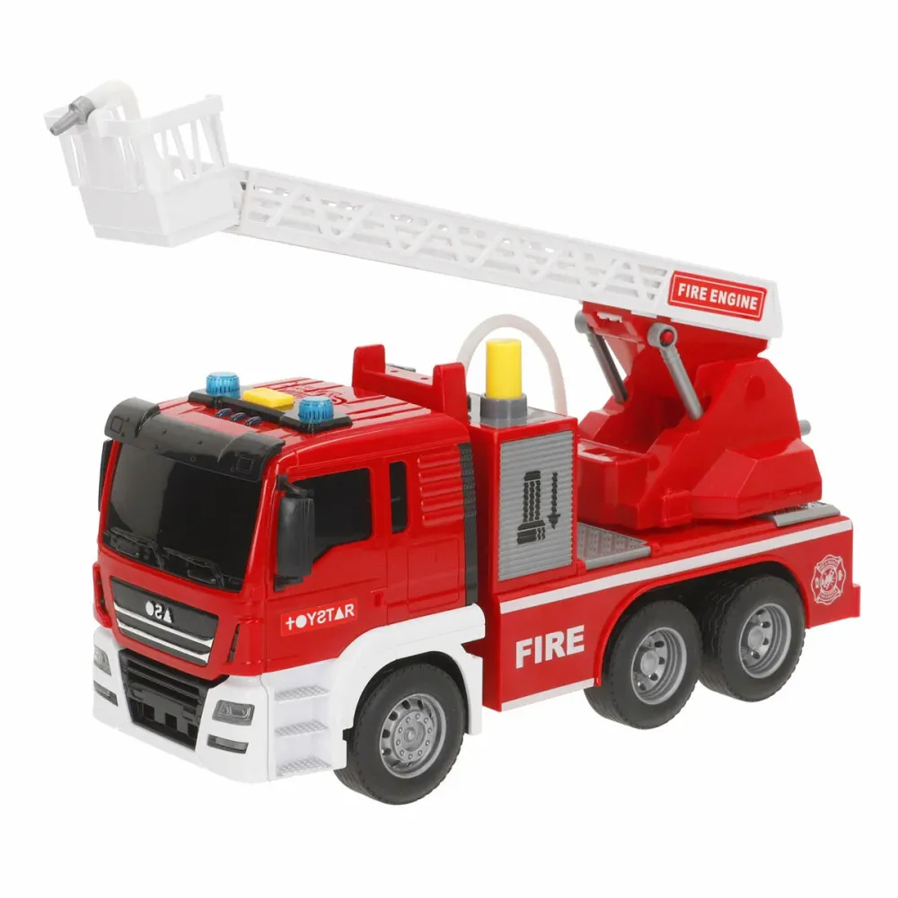 Brandbil med Ljus och Ljud Speed & Go 26 x 14 x 9 cm (6 antal)