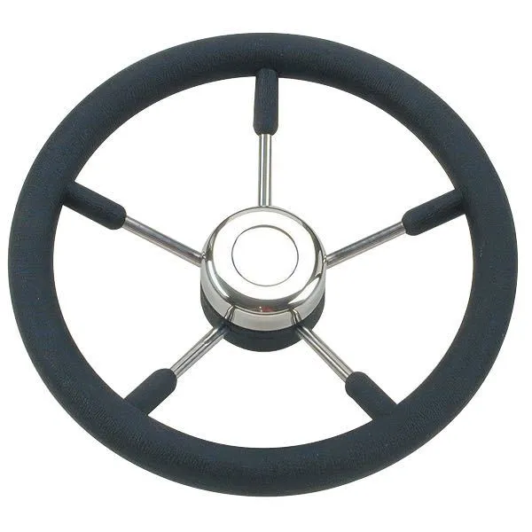 Stålratt med svart ring Ø55 cm