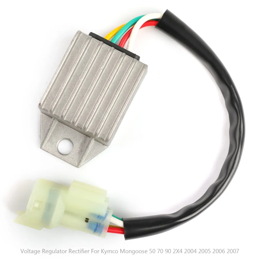 Ny spänningsregulator likriktare 12V för 89cc Kymco Mongoose 50 70 90 2004-2007 Generisk