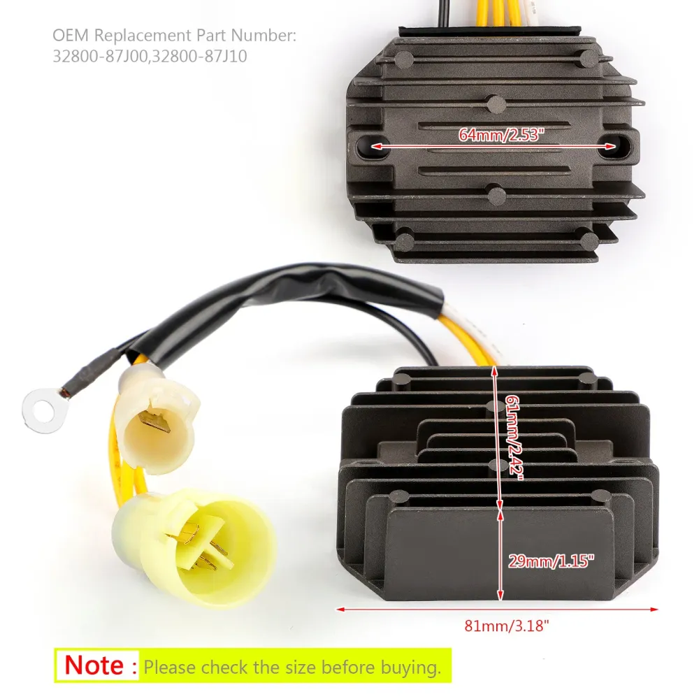 Spänningsregulator likriktare för Suzuki DF 40 50 HP 99-04 Utombordare generisk