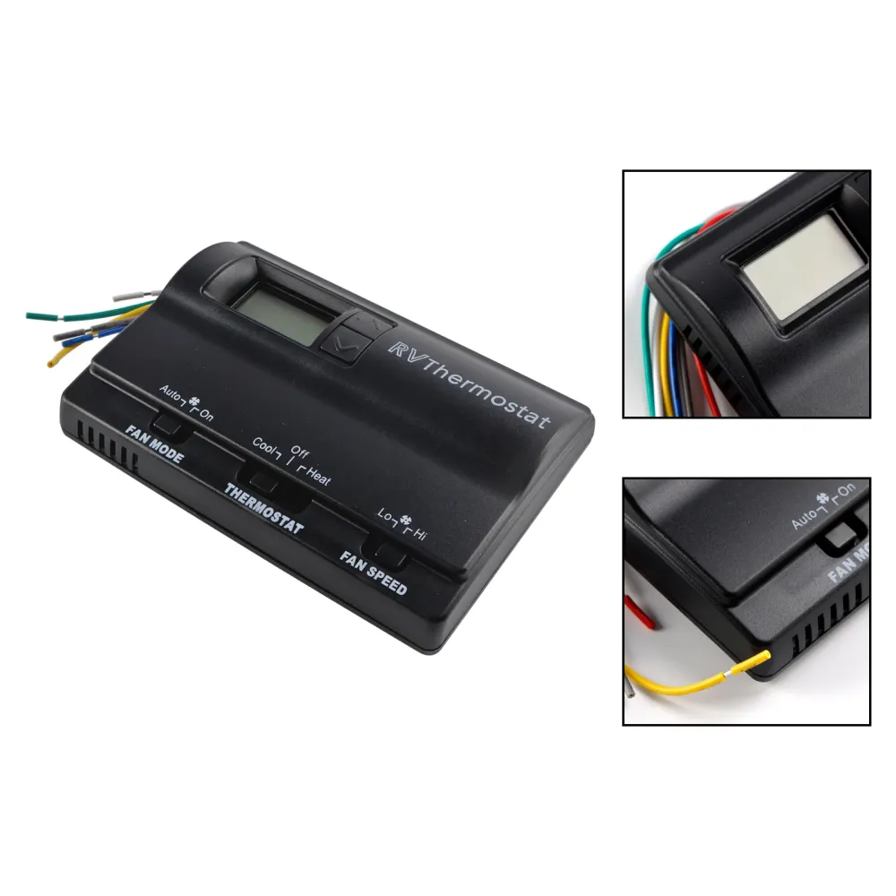 Värme/cool digital termostatersättning kompatibel med Coleman 83303362 svart