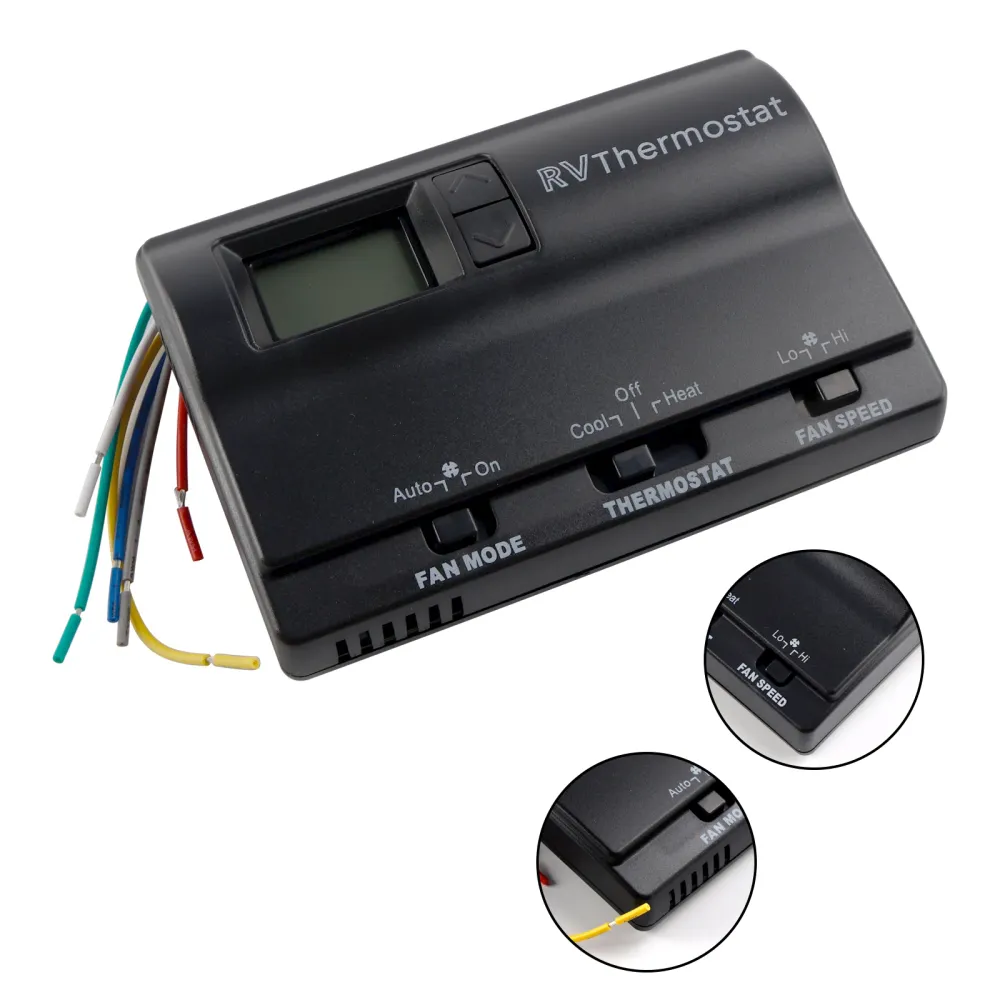 Värme/cool digital termostatersättning kompatibel med Coleman 83303362 svart