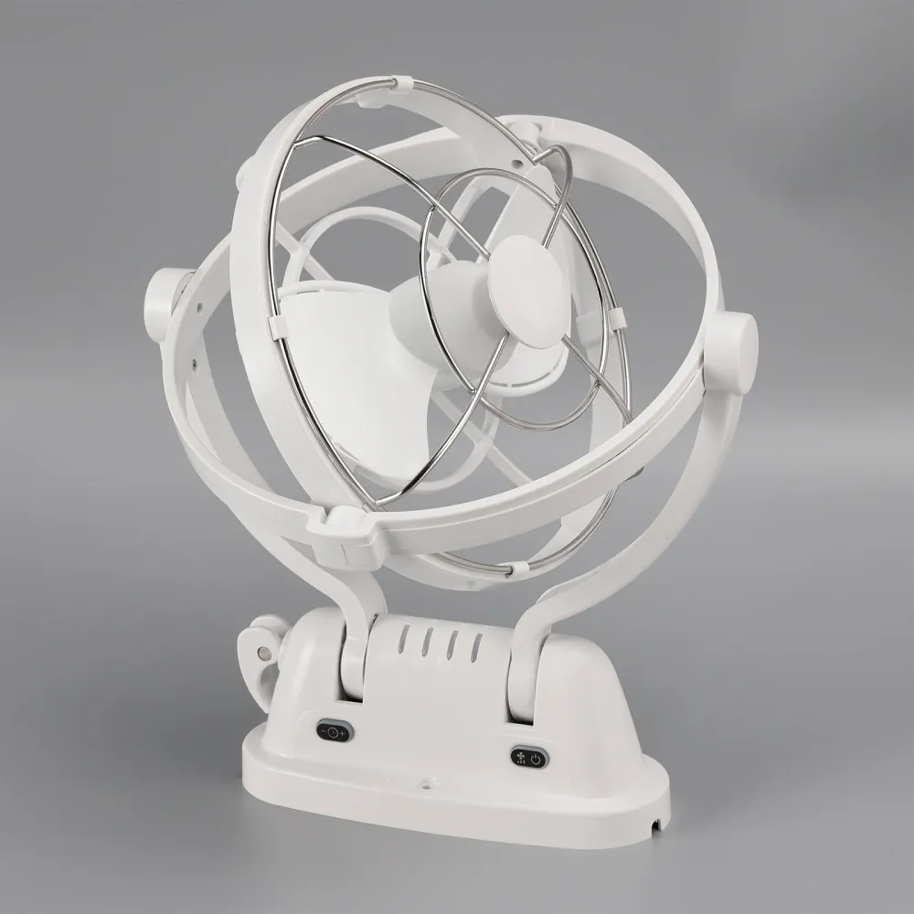 12V/24V Auto-Sensing Low-Power Draw Fan Boats and RV White