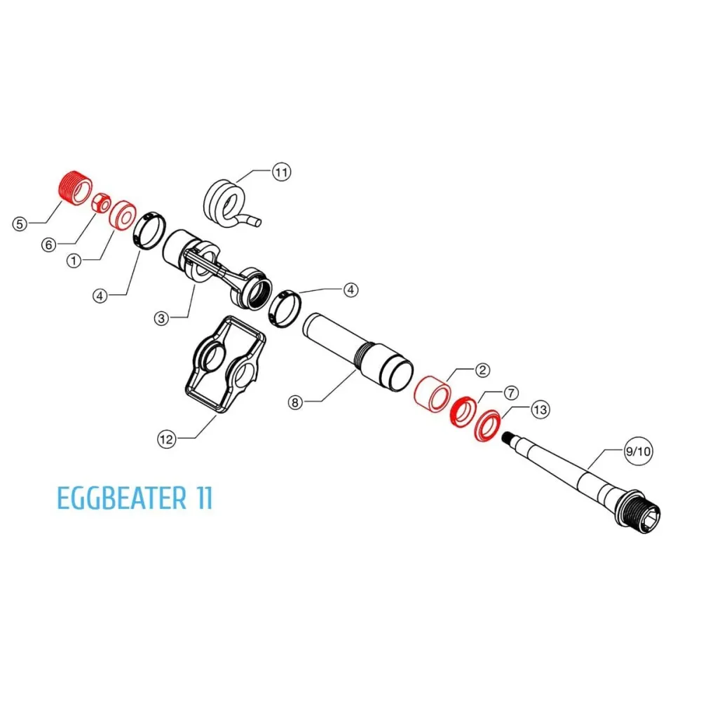 Rekonditioneringssats för CRANKBROTHERS EGGBEATER / CANDY 11-pedaler #16229