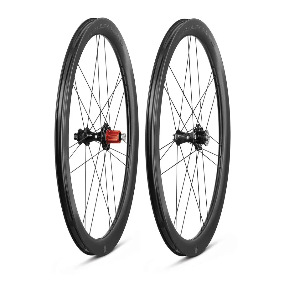 Par CAMPAGNOLO BORA ULTRA WTO 45 C23 DISC Tubeless Ready (Center Lock) kromade hjul
