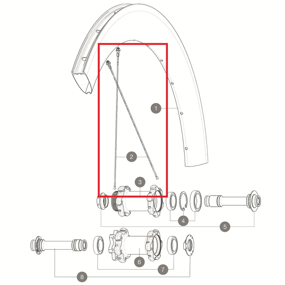 Sats med 12 MAVIC COMETE PRO CARBON SL T UST / COSMIC PRO CARBON UST 253 mm fram/bak-ekrar
