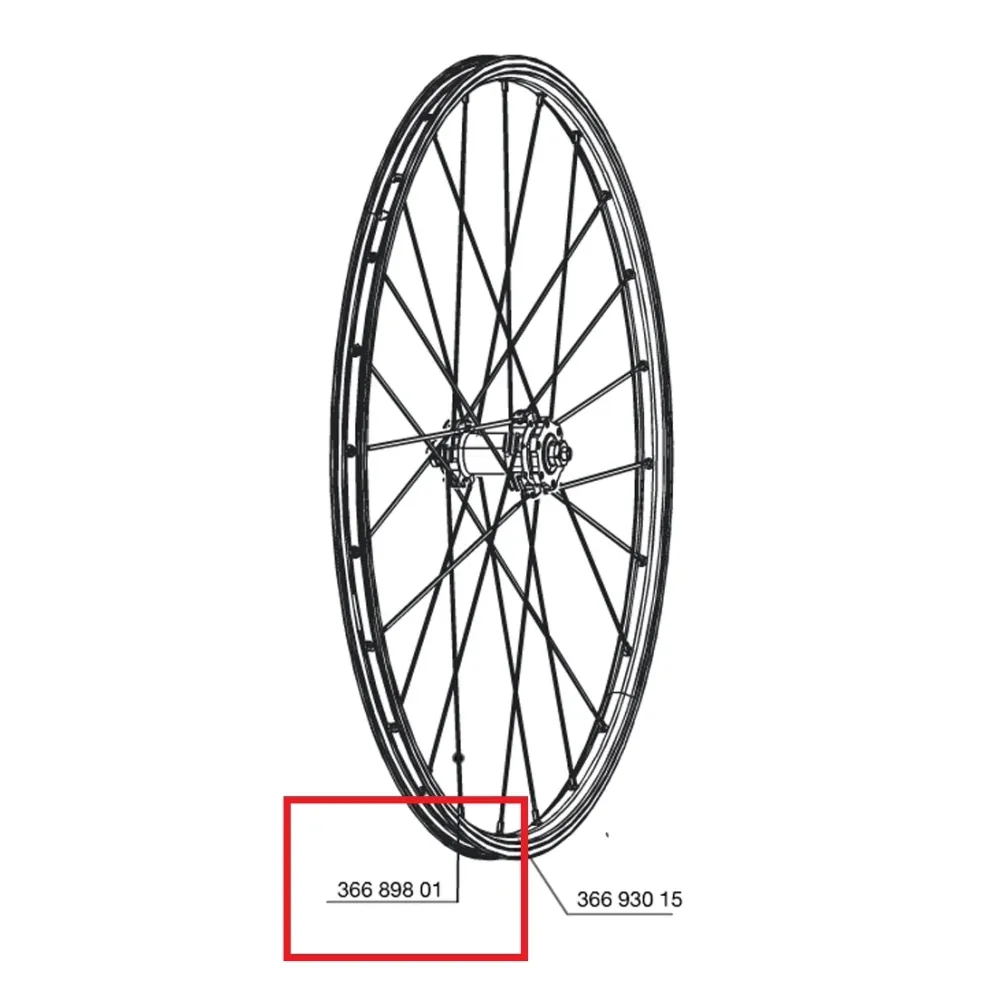 Sats med 12 MAVIC CROSSONE/CROSSRIDE 26" 264 mm fram/bak-ekrar