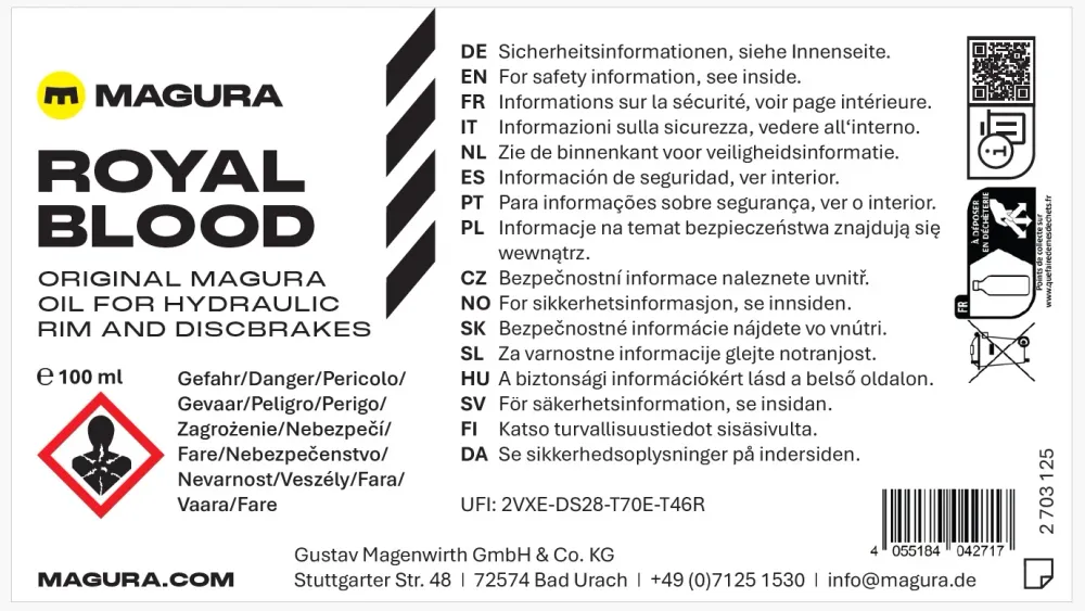 MAGURA ROYAL BLOOD Mineralbromsvätska (100 ml)