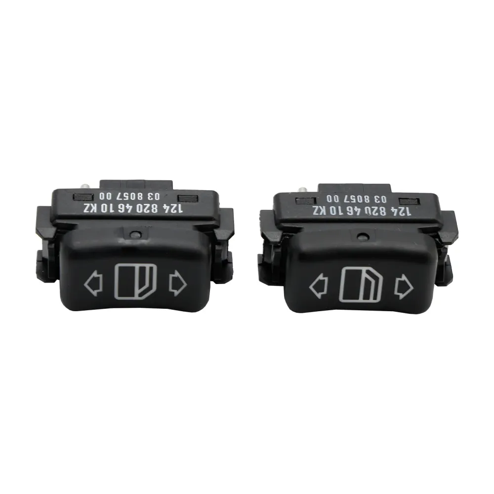 2X Konsol Elhissbrytare Framknapp för Mercedes Benz W124 S126 W190